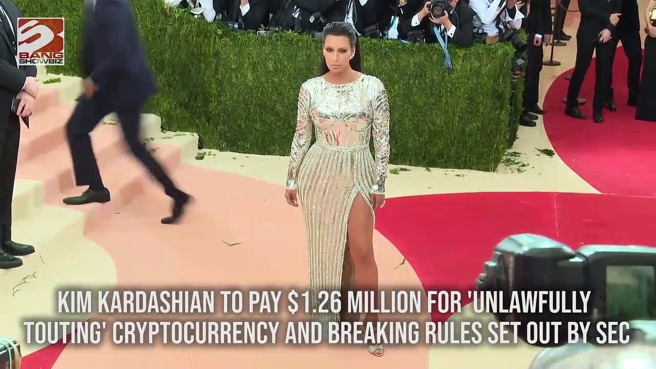 Kim Kardashian to pay $1.26 million for 'unlawfully touting' cryptocurrency and breaking rules set out by SEC