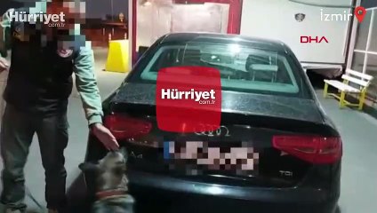 İzmir'de otomobildeki su ısıtıcısı ile şampuan kutusundan uyuşturucu çıktı
