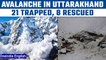 Uttarakhand: Major Avalanche traps 21 mountaineers, 8 rescued | Oneindia news *Breaking
