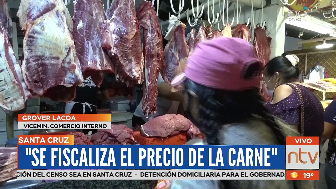 Gobierno intenta frenar la subida del precio de la carne en los mercados de Santa Cruz.