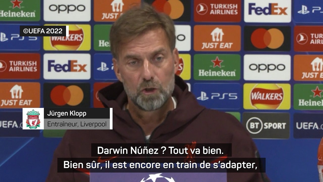 Klopp répond à la polémique sur Darwin Núñez : "L'équipe ne survole pas ces matches, ce qui ne facilite pas la tâche à un attaquant"