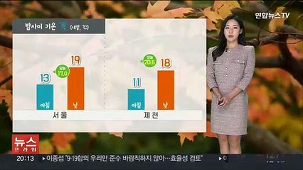 [날씨] 찬바람 불며 밤사이 기온 '뚝'…동쪽 중심 비