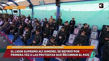 El lider supremo Alí Jamenei, se refirió por primera vez a las protestas que recorren el país