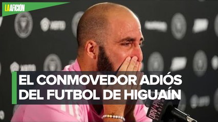 Gonzalo Higuaín anuncia su retiro del futbol entre lágrimas: "Llegó el momento de decir adiós"