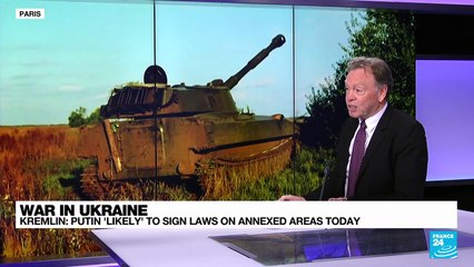 Putin 'likely' to sign laws to annex Ukraine territories today