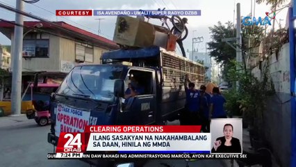 Ilang sasakyan na nakahambalang sa daan, hinila ng MMDA | 24 Oras