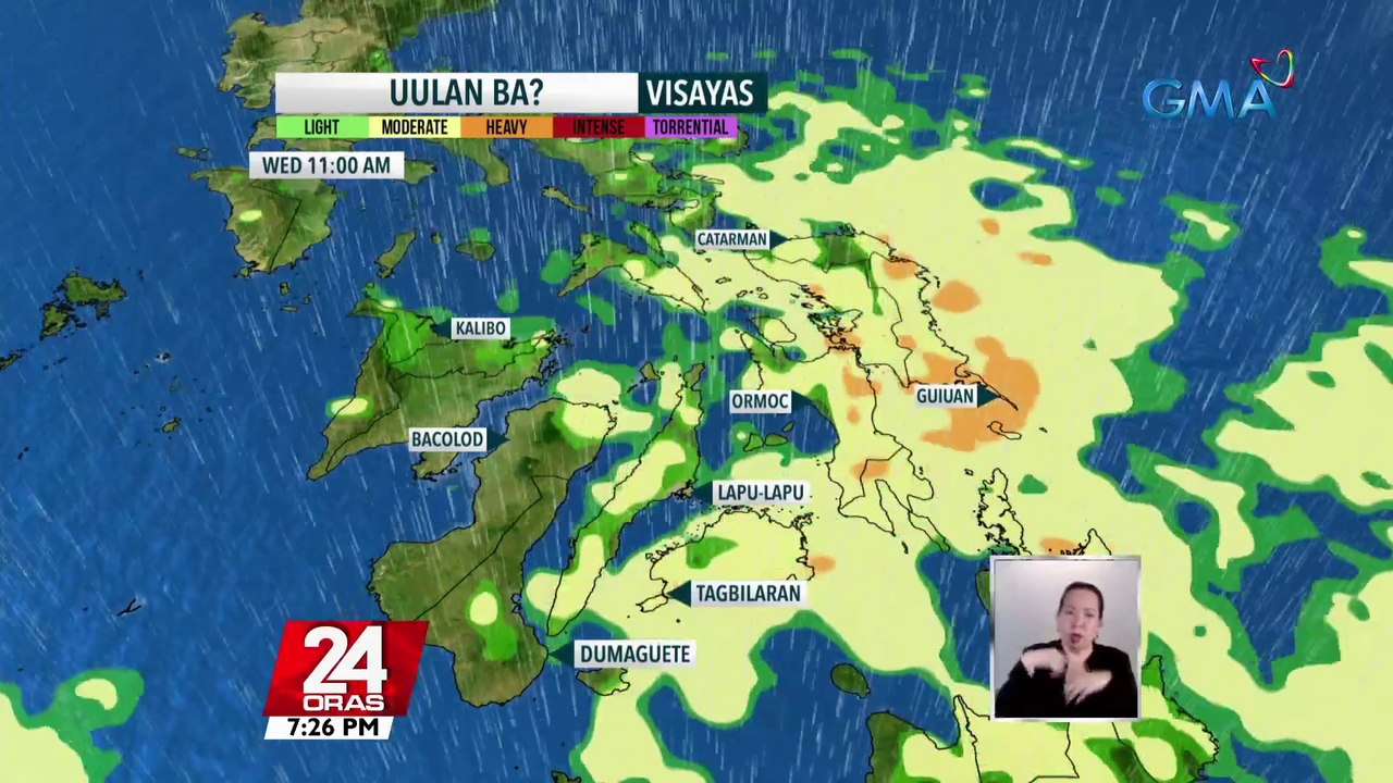 Ilang bahagi ng bansa, patuloy na makakaranas ng pag-ulan dahil sa easterlies at ITCZ | 24 Oras