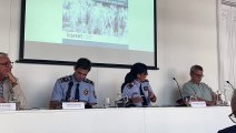 El portavoz de la GUB Jordi Olivera y la portavoz de los Mossos Montse Escudé / CG