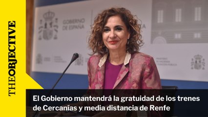 下载视频: El Gobierno mantendrá la gratuidad de los trenes de Cercanías y media distancia de Renfe