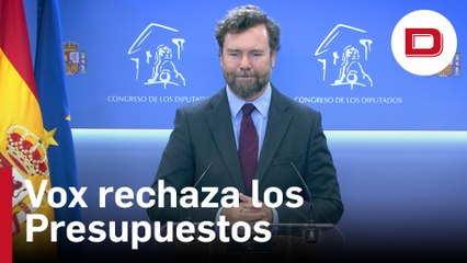Vox rechaza el elevado gasto de los Presupuestos en el peor momento económico