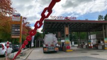 Estações de serviço do grupo Total sem combustível em França