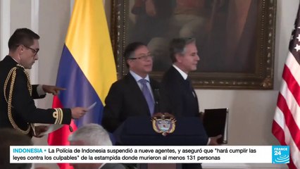 Antony Blinken se reunió con Gustavo Petro en Colombia para hablar de la lucha contra las drogas