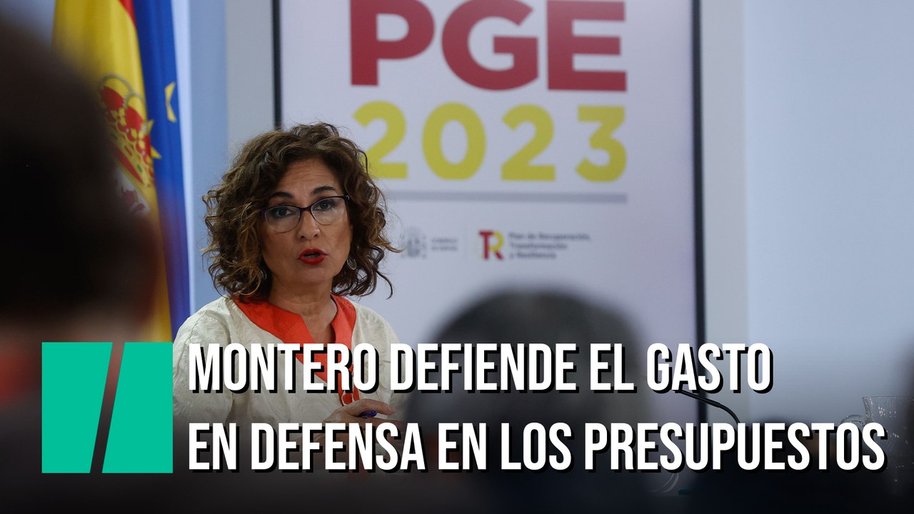 Montero defiende el gasto en Defensa en los Presupuestos