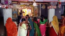 Maa Durga's court decorated with fruits, Kanya Bhoj held in temples and pandals