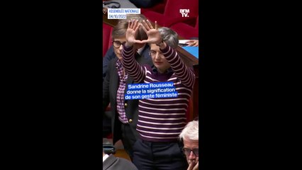 "Ça représente le vagin": Sandrine Rousseau donne la signification de son geste féministe à l'Assemblée