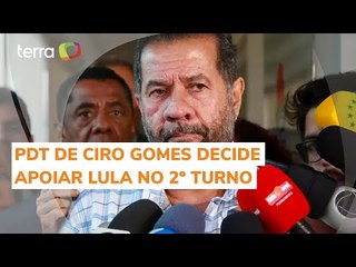 Carlos Lupi, presidente do PDT, critica Bolsonaro e anuncia apoio do partido a Lula no 2º turno
