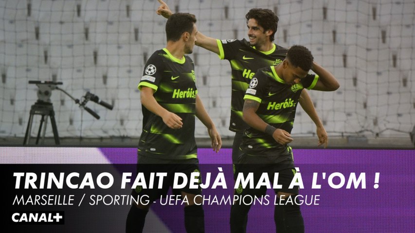 LDC : OM - Sporting : L'ouverture du score express de Trincão (vidéo)