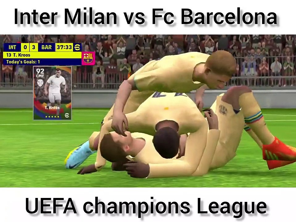 Inter Milan vs Fc Barcelona UEFA champions League 2022.