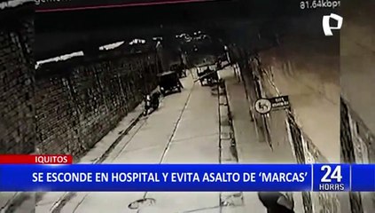 Iquitos: "Marcas" intentan asaltar a mujer, pero ella se esconde en hospital