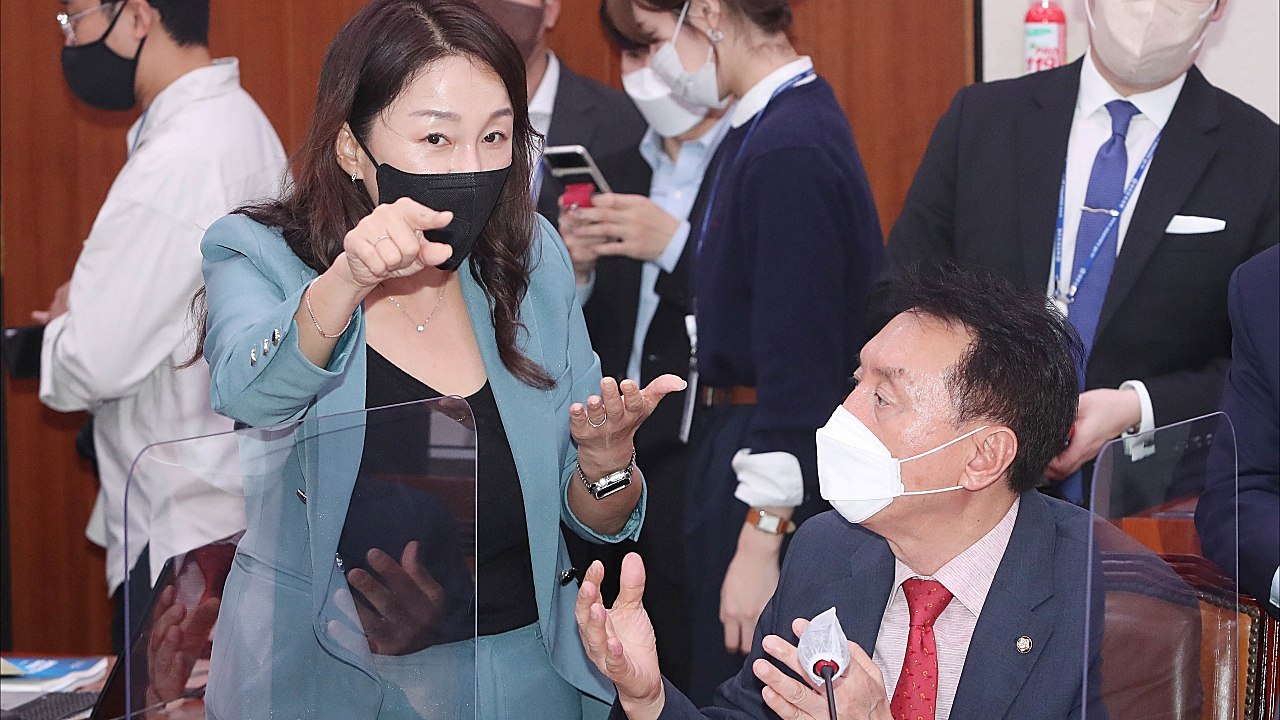 '尹 발언 영상 재생' 두고 여야 공방...외통위 또 파행 / YTN