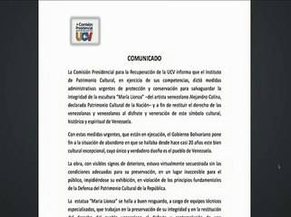 IPC dictó medidas de protección y conservación de la escultura “María Lionza”