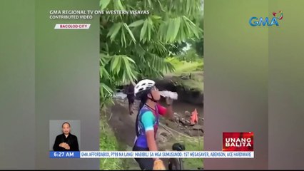 Siklista, inireklamo ang kapwa siklistang nagpainom umano sa kanya ng maruming tubig | UB