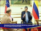 Pdte. Maduro recibe en Palacio de Miraflores al Canciller de la República de Colombia, Álvaro Leyva
