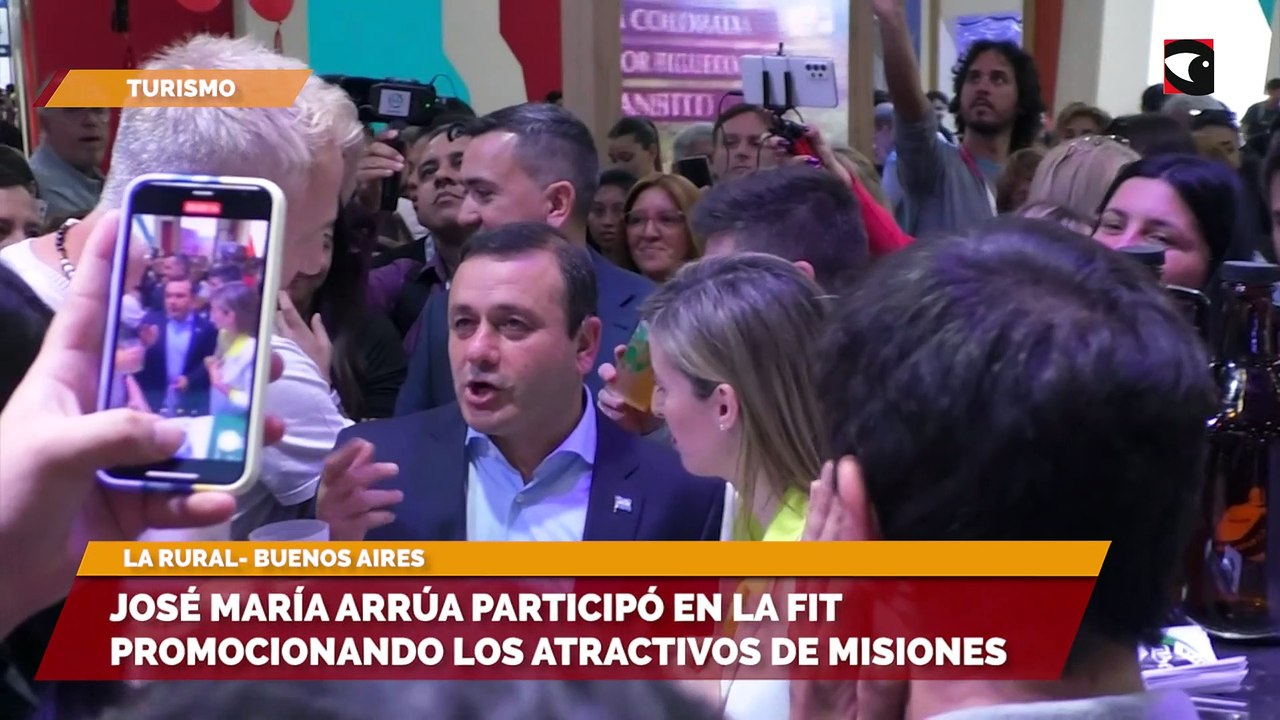 José María Arrúa participó en la FIT promocionando los atractivos de Misiones