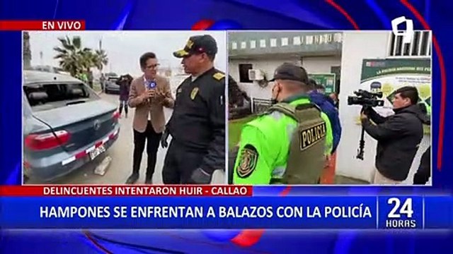 Callao: Delincuentes se enfrentan a balazos con policías