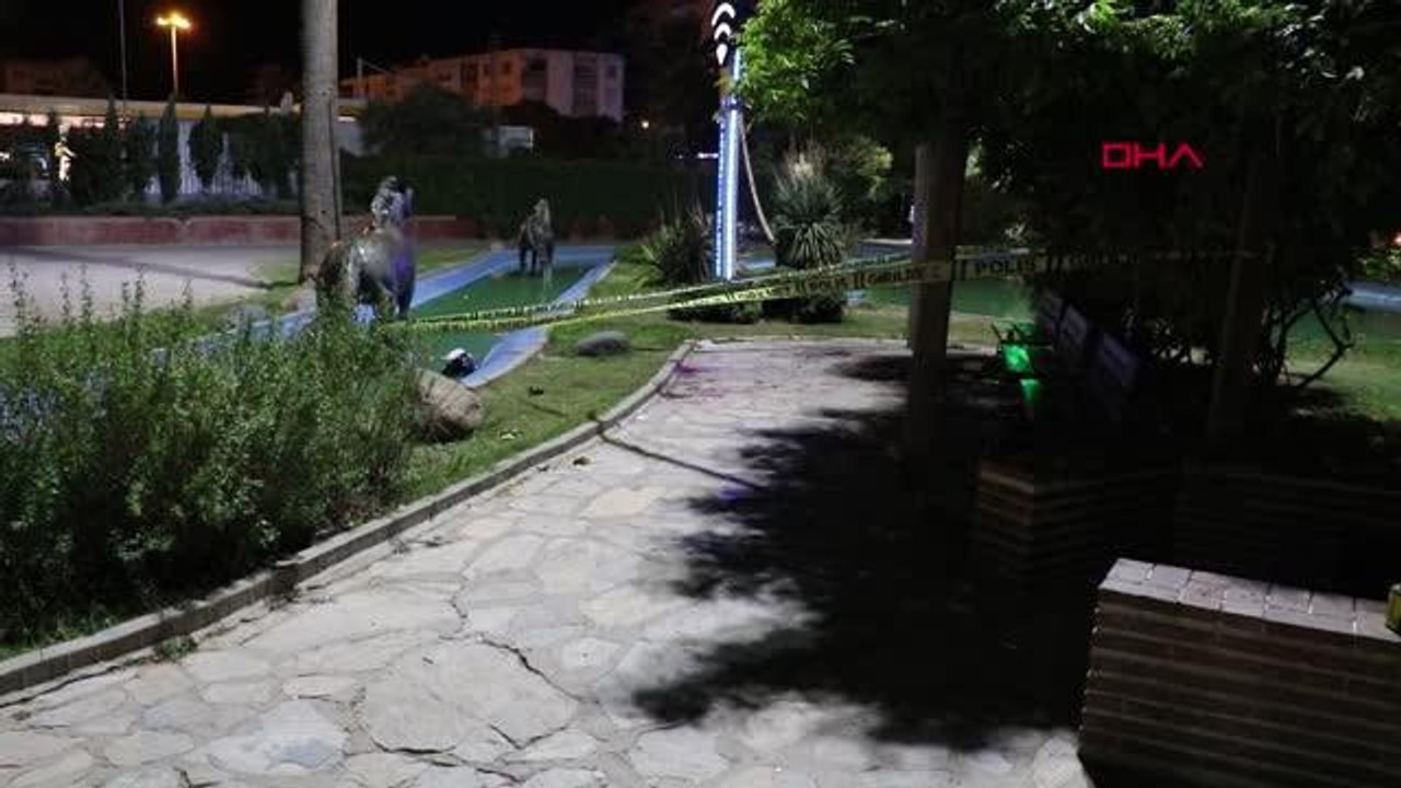 İZMİR-PARKTA KÖPEK TARTIŞMASINDA CAM ŞİŞE İLE BOĞAZI KESİLDİ