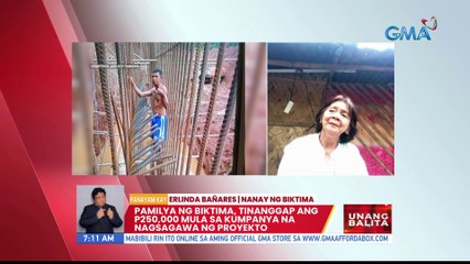 Trabahador, patay matapos matabunan ng gumuhong lupa sa ginagawang riprap sa Antipolo | UB
