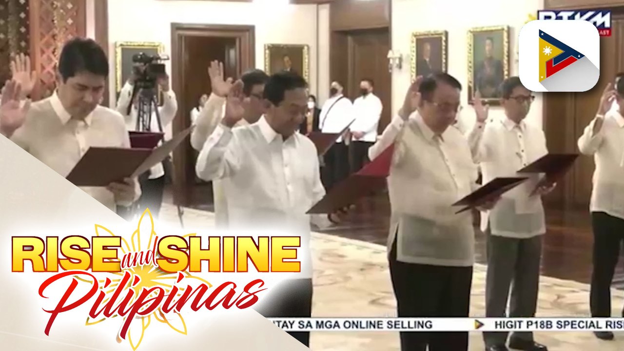 Re-appointed Cabinet members, nanumpa sa Malacañang kahapon