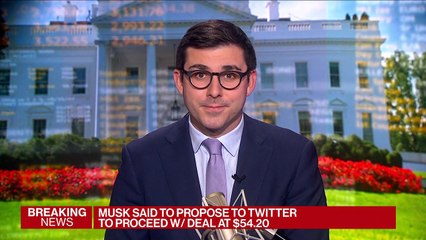 Musk Proposes Twitter Deal to Proceed at Original Price