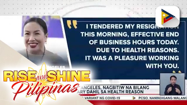 Atty. Trixie Cruz-Angeles, nagbitiw na bilang Press Secretary dahil sa health reason