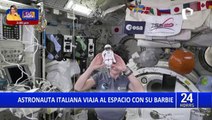 Astronauta italiana viaja al espacio con su muñeca 