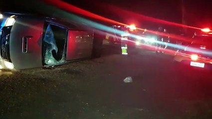 Tenente da Polícia Militar fala sobre grande quantidade de ilícito apreendida após capotamento na BR-277