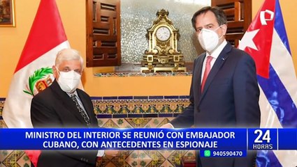 Ministro del Interior se reunió con embajador cubano, con antecedentes en espionaje