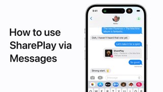 How to use SharePlay via Messages on iPhone | Apple Support