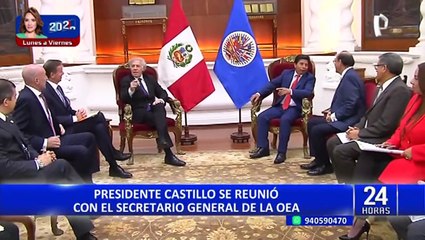 Secretario General de la OEA se reunió con el presidente Pedro Castillo
