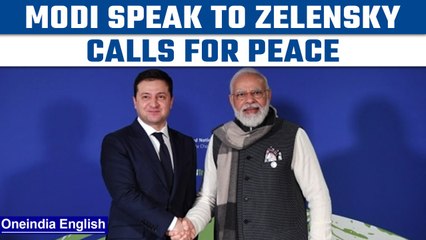 下载视频: PM Modi speaks with Volodymyr Zelensky over the phone, calls for peace | Oneindia News *News