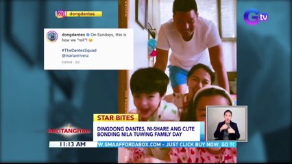 Dingdong Dantes, ni-share ang cute bonding nila tuwing family day | BT