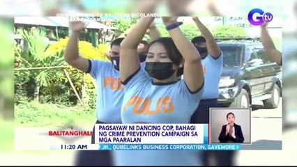 Pagsayaw ni Dancing Cop, bahagi ng crime prevention campaign sa mga paaralan | BT