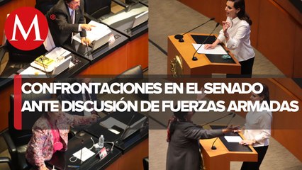 Video herunterladen: Entre descalificaciones, arranca discusión de prórroga de Fuerzas Armadas en Senado