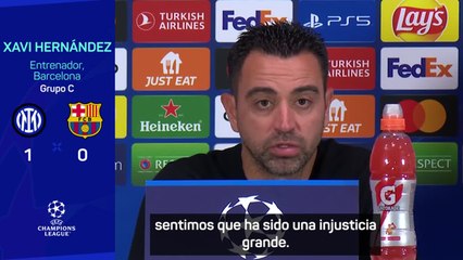 INTER 1 - BARCELONA 0 | XAVI se queja del arbitraje | Diario As