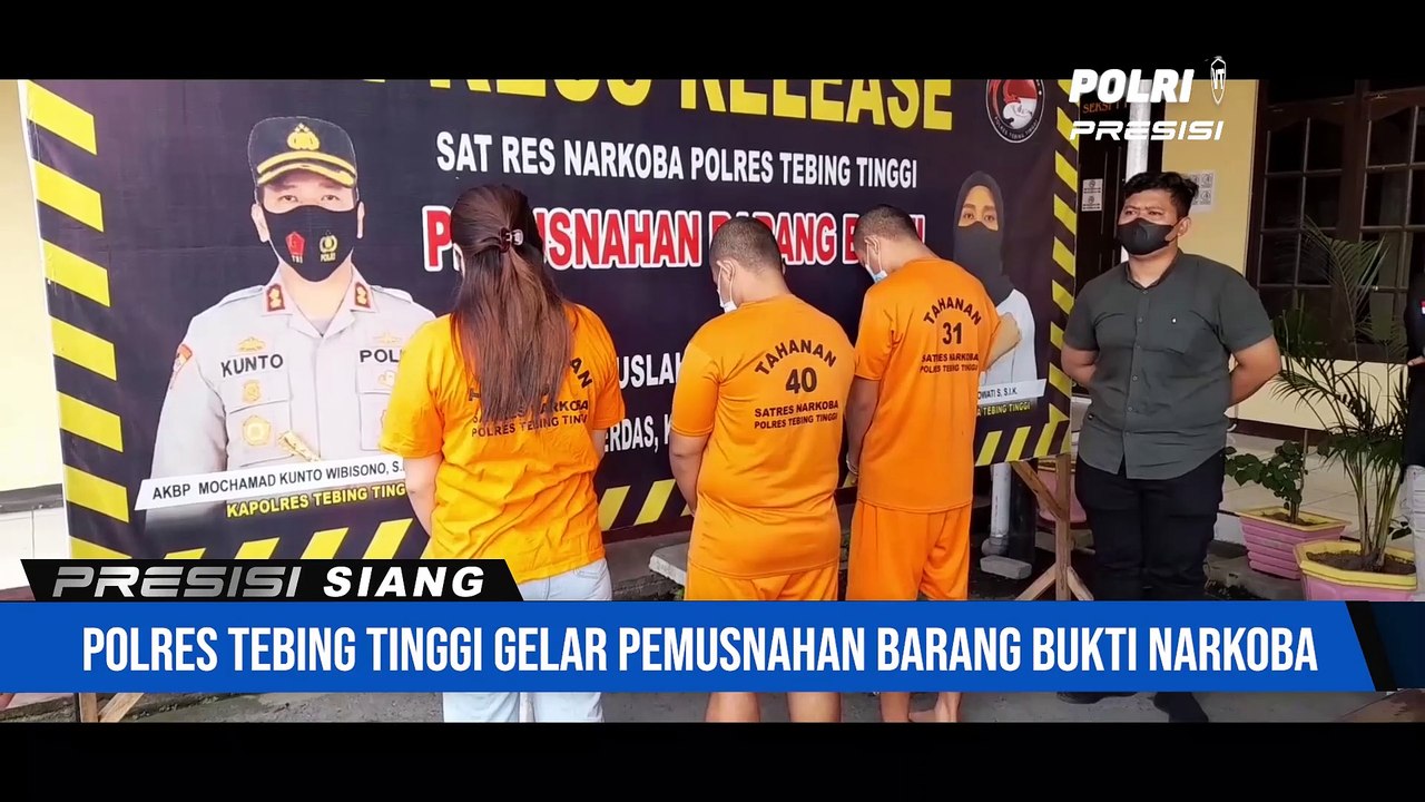 Polres Tebing Tinggi Gelar Press Release dan Pe...