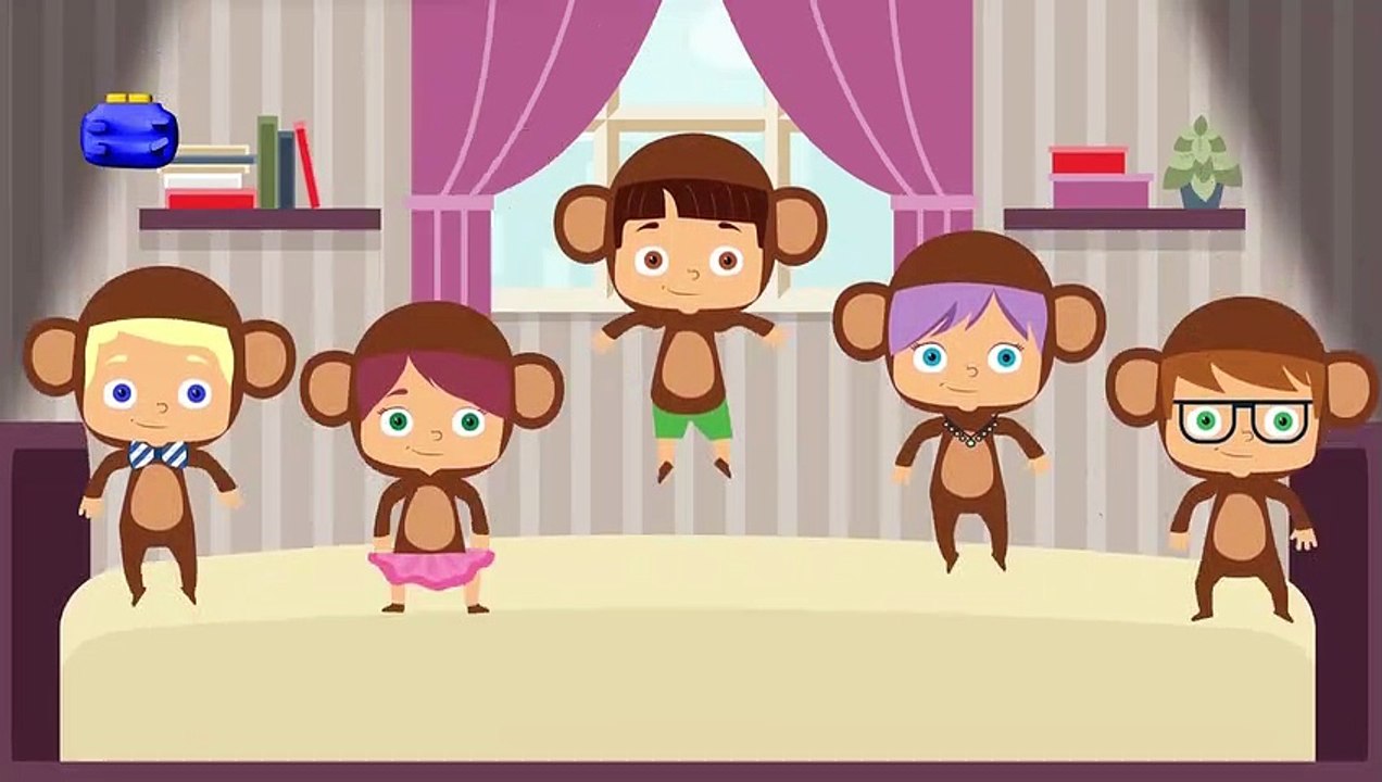 Nursery Rhymes Monkey Jumping on the Bed