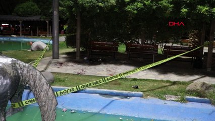 Parkta köpek tartışmasında cam şişe ile boğazı kesildi