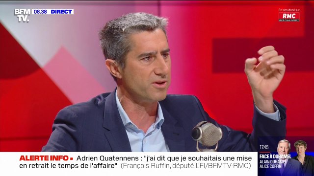 Adrien Quatennens: J'ai dit que je souhaitais une mise en retrait le temps de l'affaire