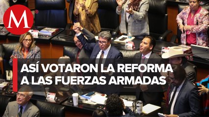 Así la votación a favor 87 y en contra 40 de la permanencia de las Fuerzas Armadas