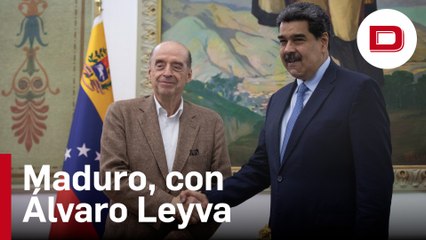 Nicolás Maduro sostiene una reunión privada con el canciller colombiano, Álvaro Leyva